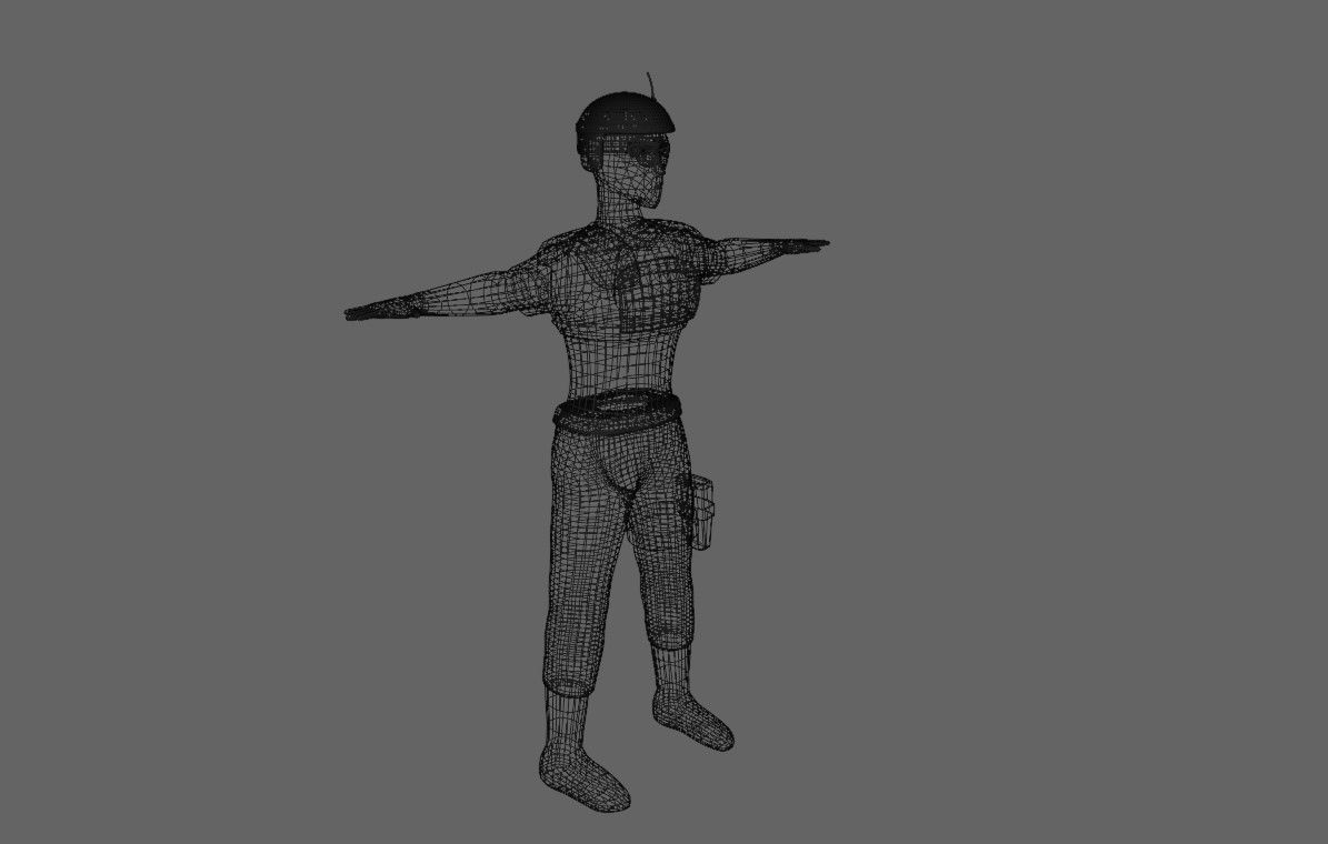 Soldier - Army - Soldado Low-poly 3D model_20