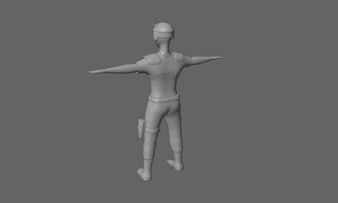 Soldier - Army - Soldado Low-poly 3D model_16