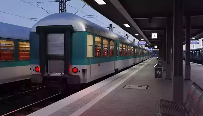 Classic German Train Wagon