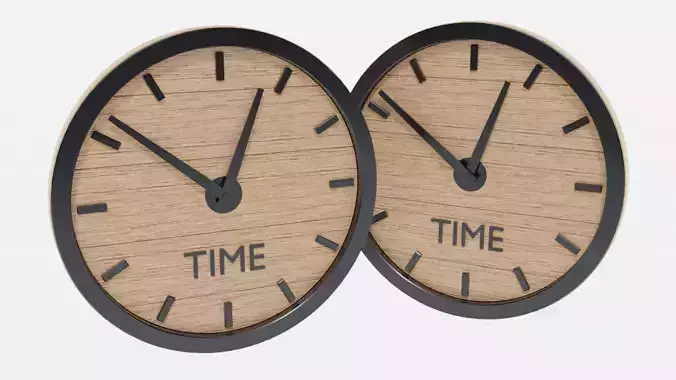 Clock 1 wooden