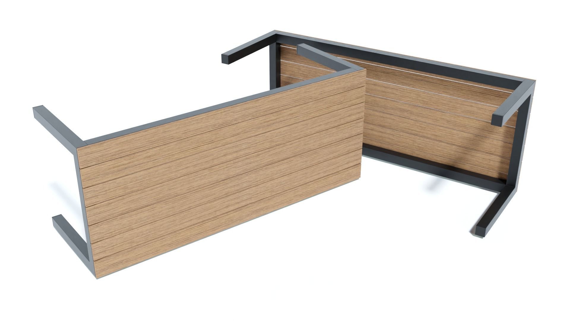 Garden Dinner Table 3D model_1