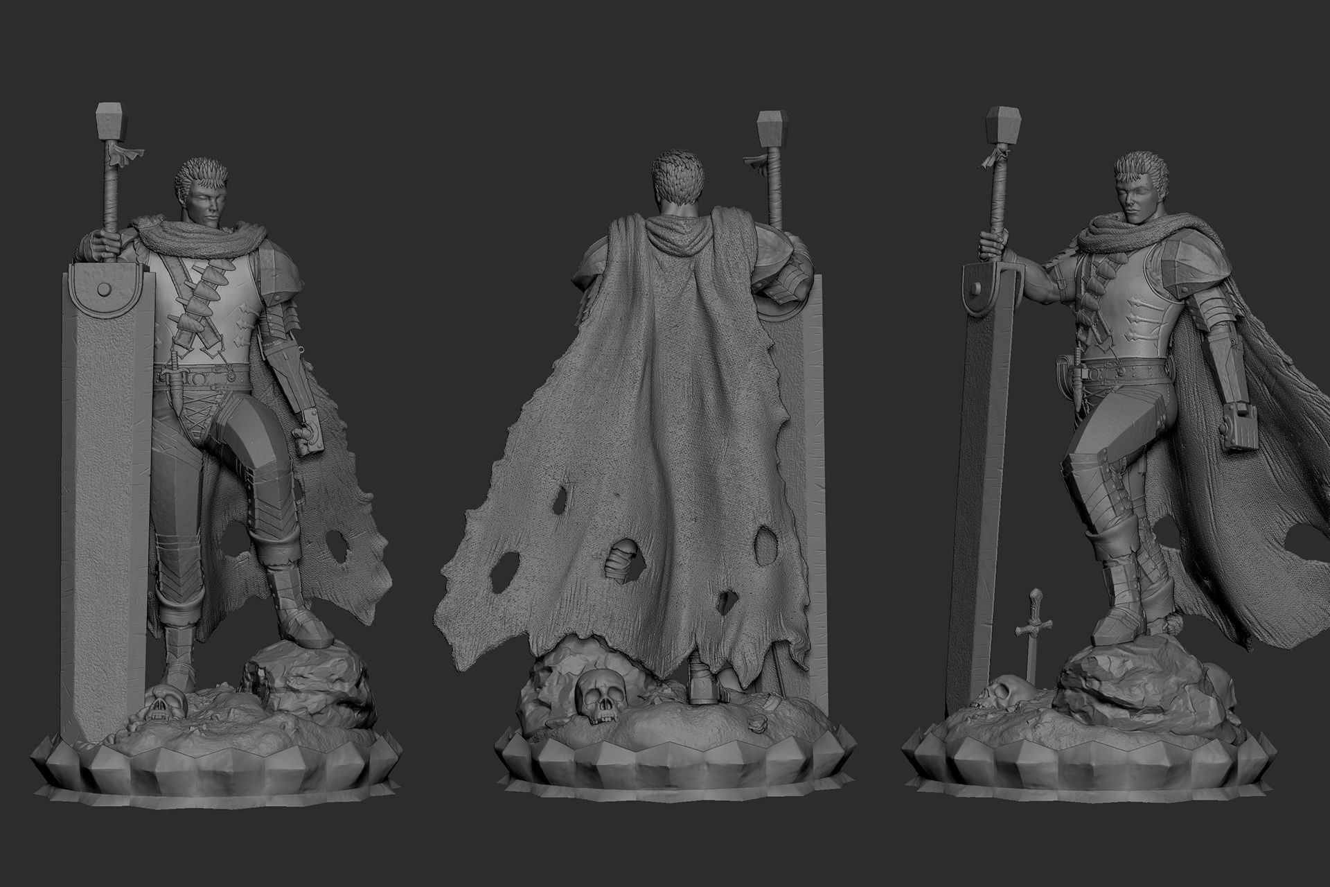 Guts - Berserk - 3D Print 3D print model_7