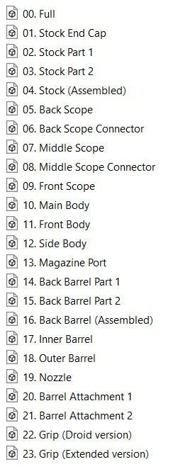 Star Wars Battlefront II - E-5C Heavy Blaster 3D print model_13