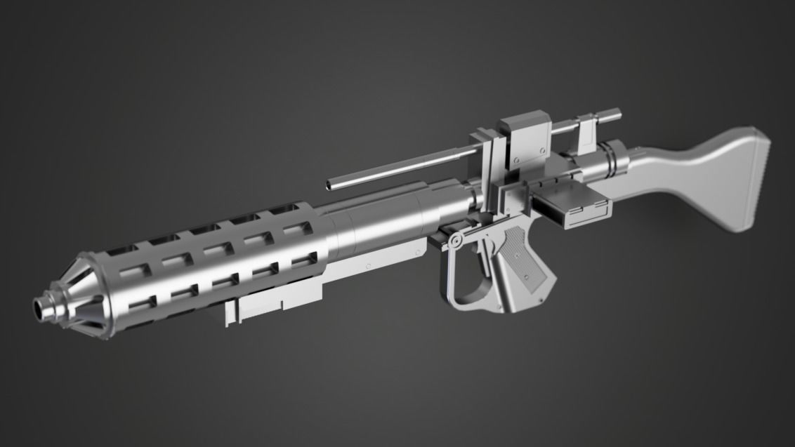 Star Wars Battlefront II - E-5C Heavy Blaster 3D print model_5