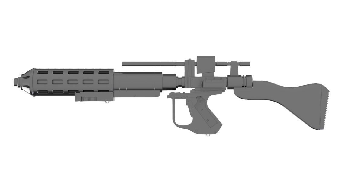 Star Wars Battlefront II - E-5C Heavy Blaster 3D print model_2