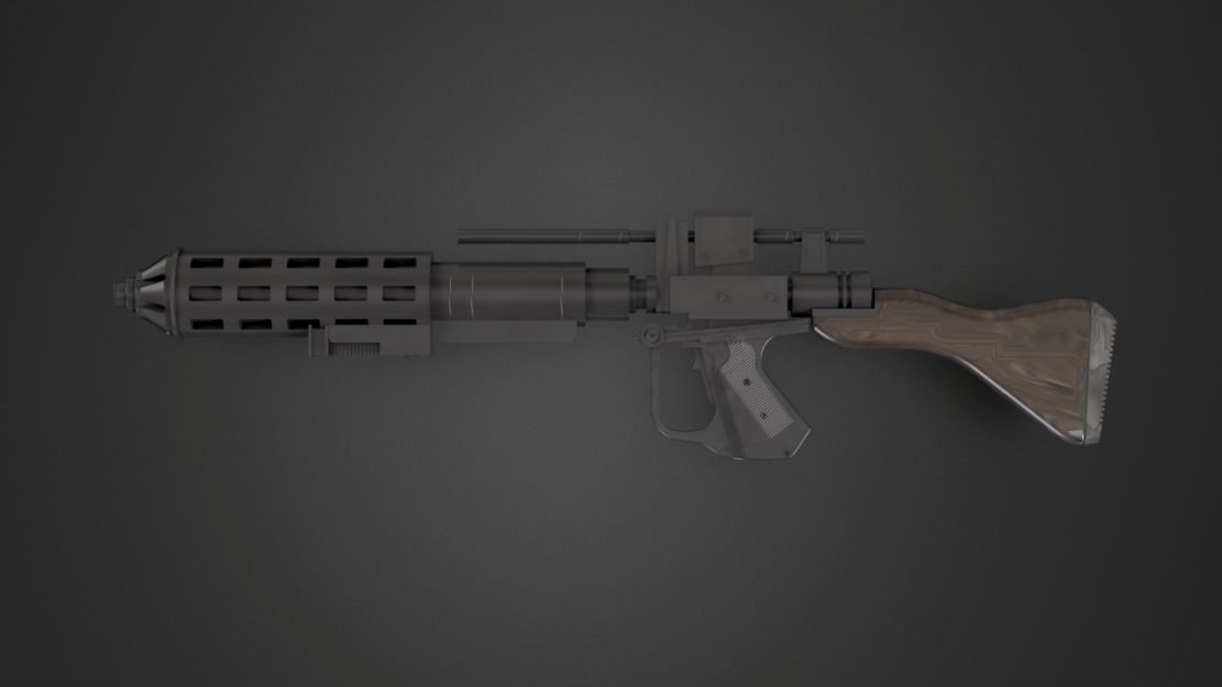 Star Wars Battlefront II - E-5C Heavy Blaster 3D print model_11