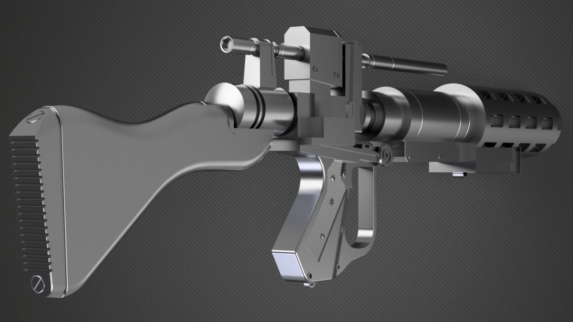 Star Wars Battlefront II - E-5C Heavy Blaster 3D print model_6