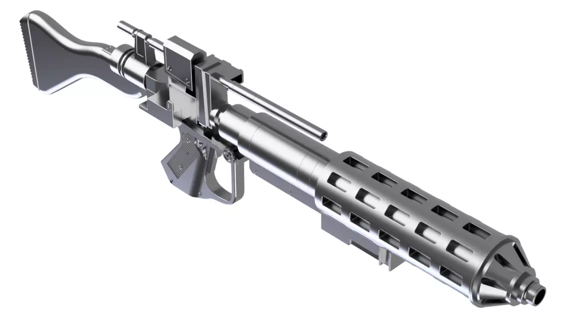 Star Wars Battlefront II - E-5C Heavy Blaster 3D print model_0