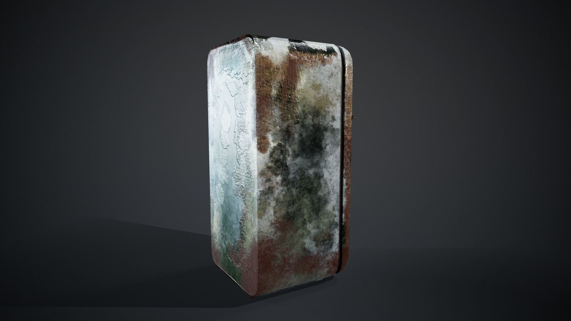 Fridge  low-poly 3d model Low-poly 3D model_2