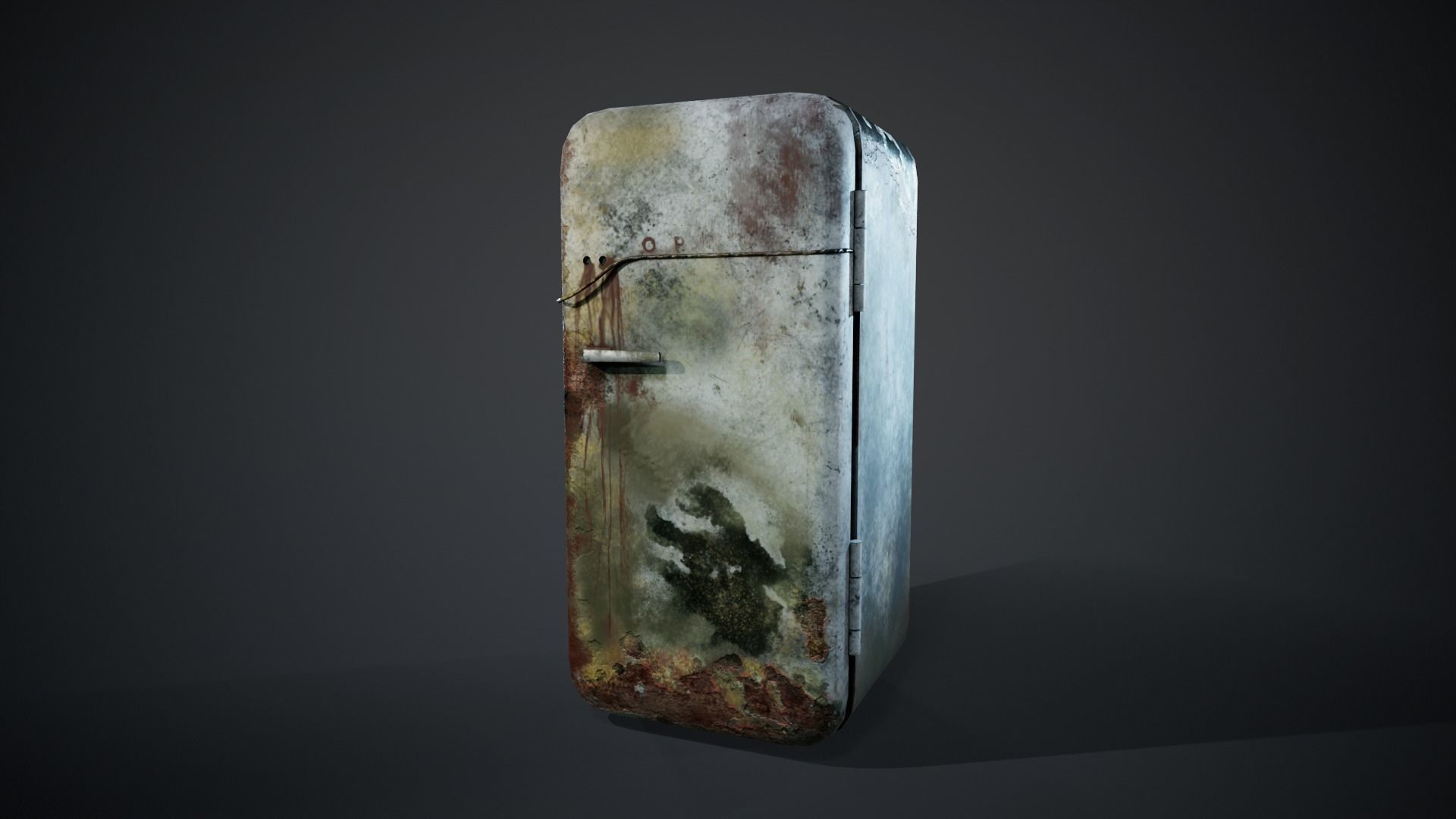 Fridge  low-poly 3d model Low-poly 3D model_5