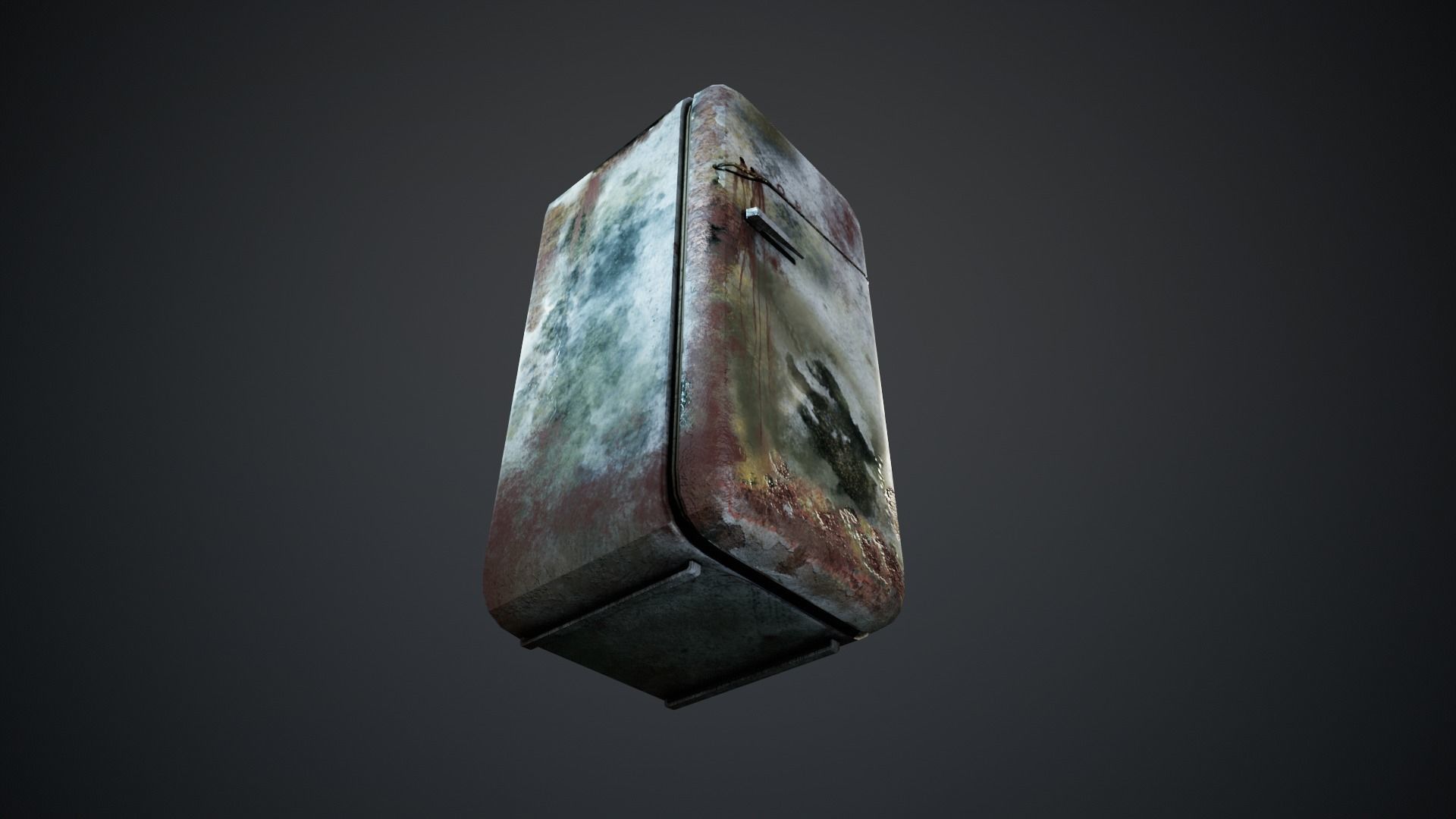 Fridge  low-poly 3d model Low-poly 3D model_3