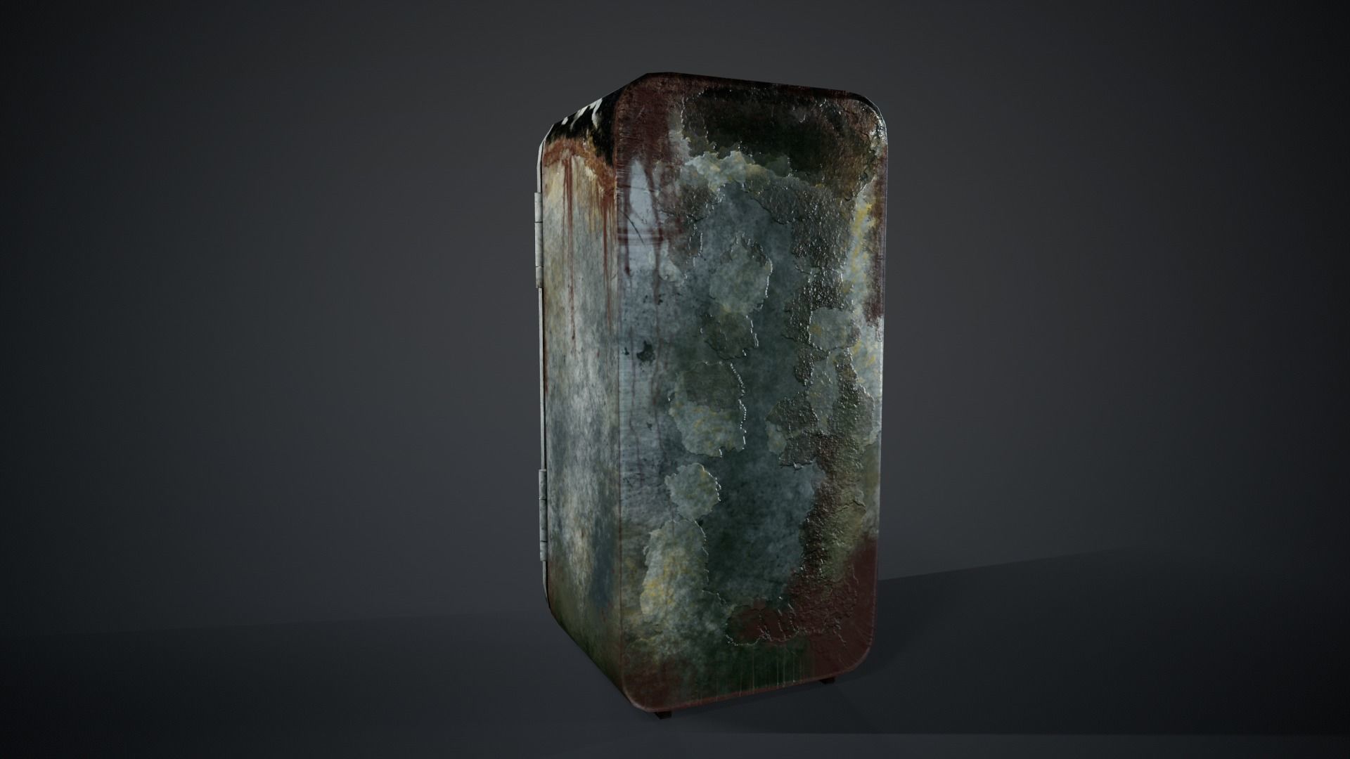 Fridge  low-poly 3d model Low-poly 3D model_8