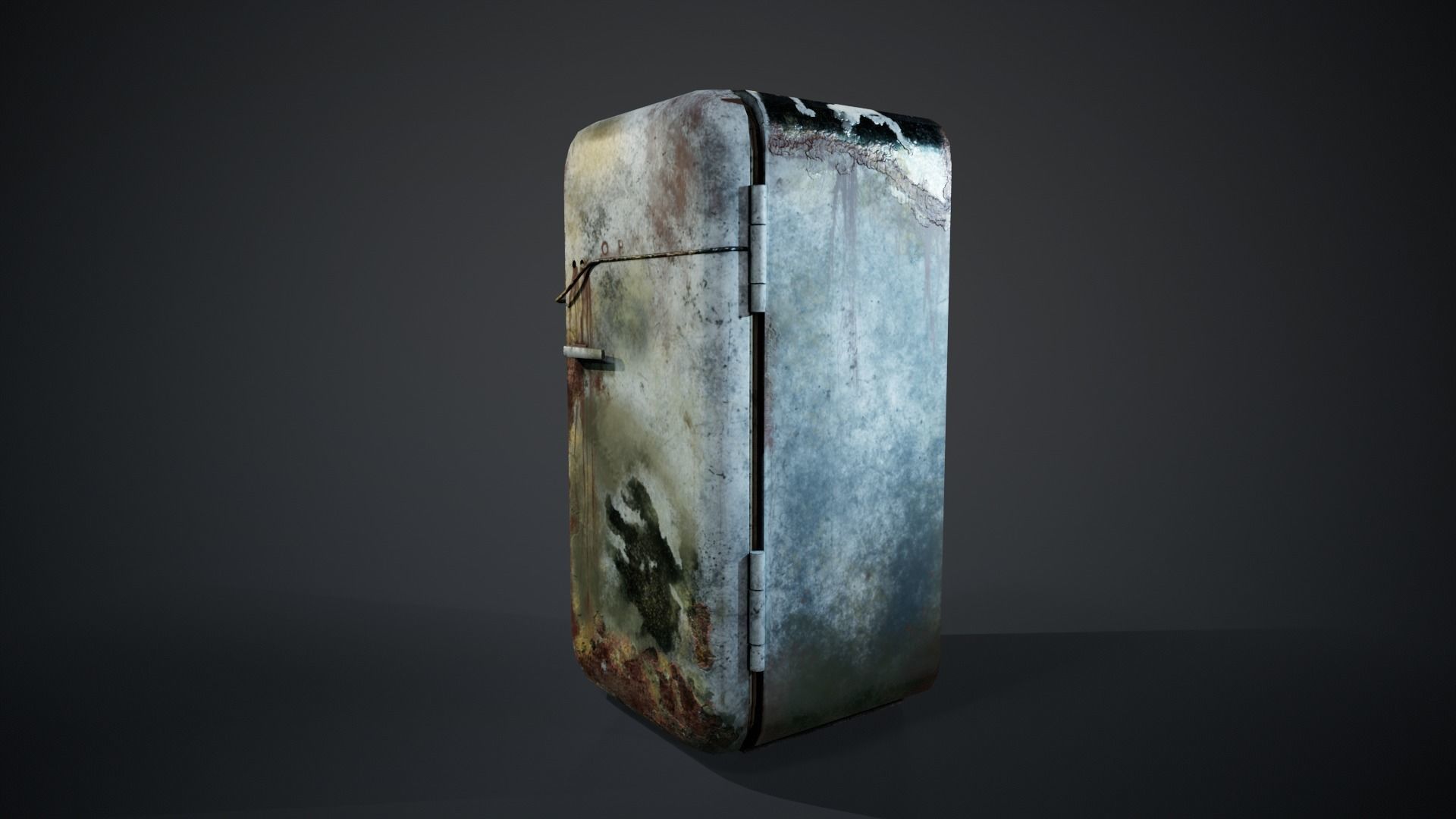 Fridge  low-poly 3d model Low-poly 3D model_6