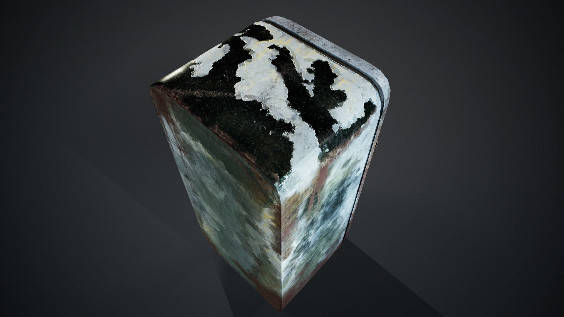 Fridge  low-poly 3d model Low-poly 3D model_4