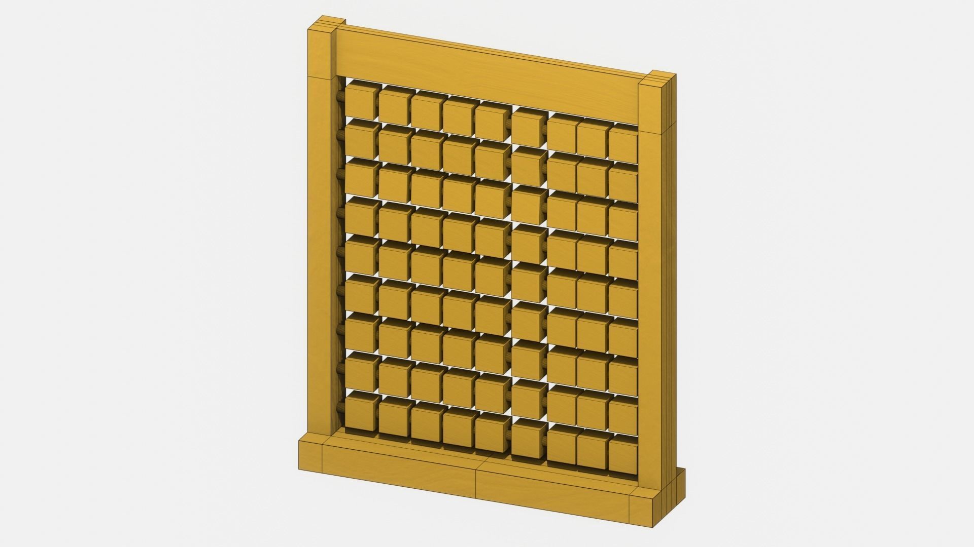 Educational Cubes Low-poly 3D model_8