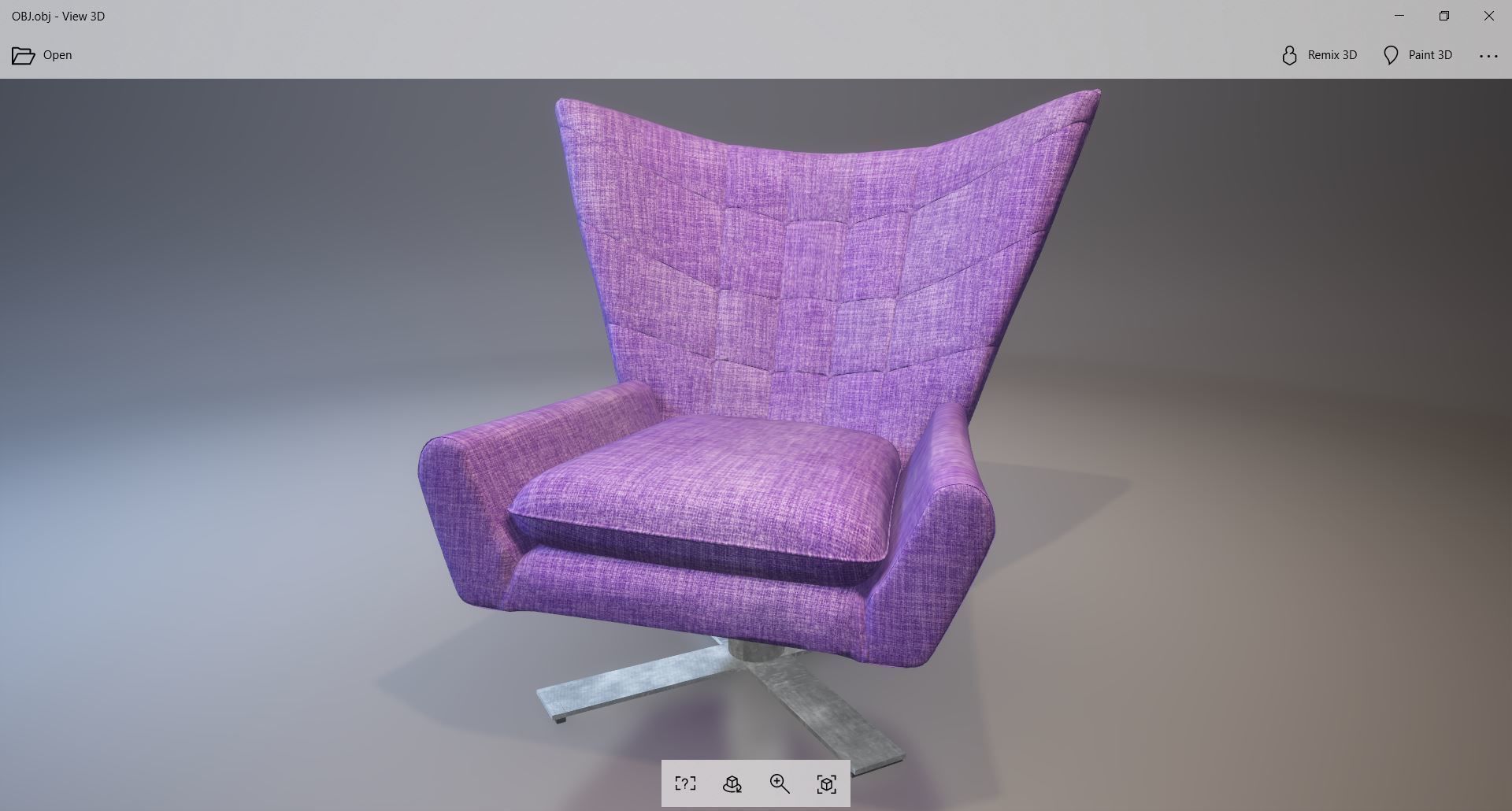 sofa 3 swivel chair 3D model_1