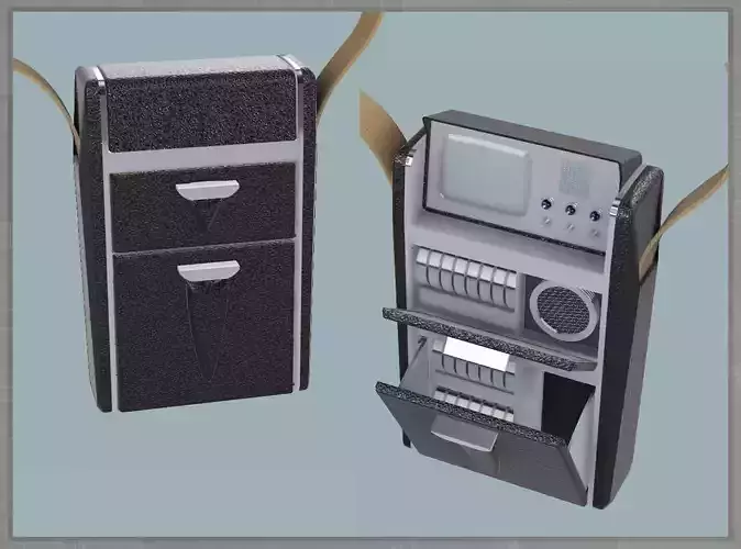 TOS Tricorder with Disc Racks 3D print model