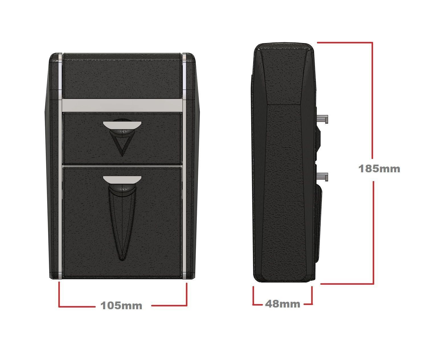 TOS Tricorder with Disc Racks 3D print model_1