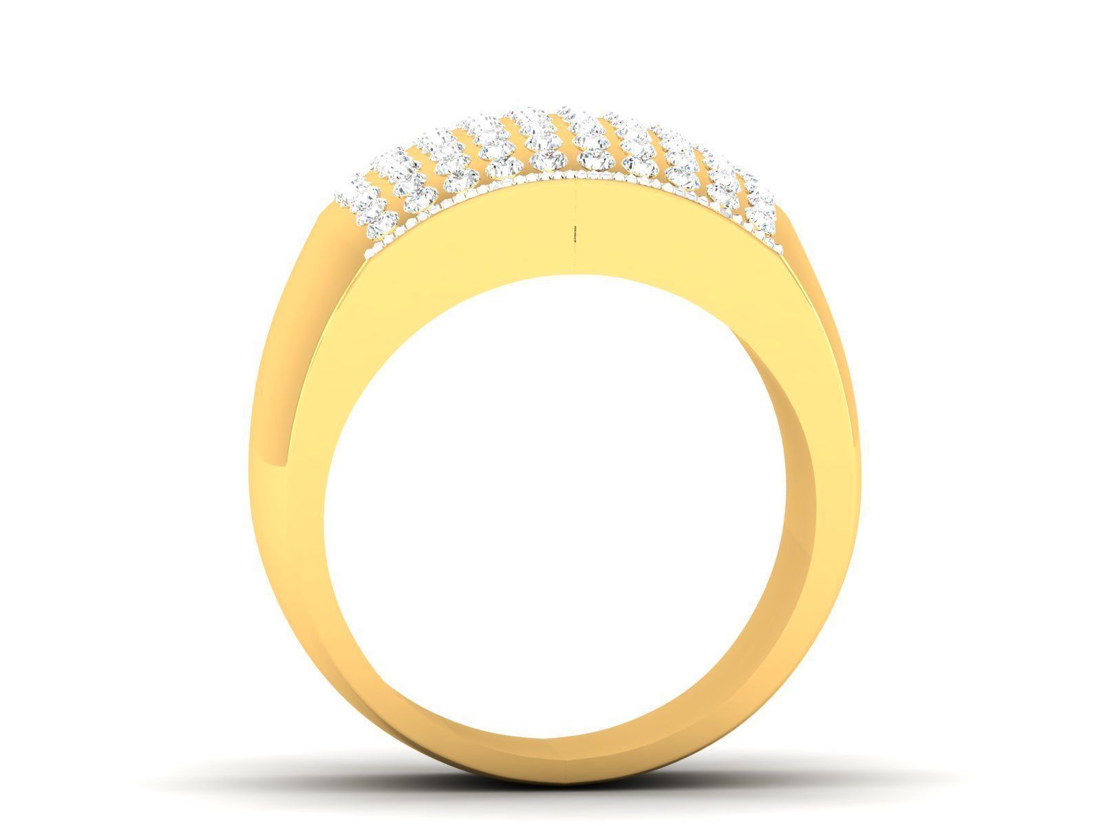 Band Ring  3D print model_3