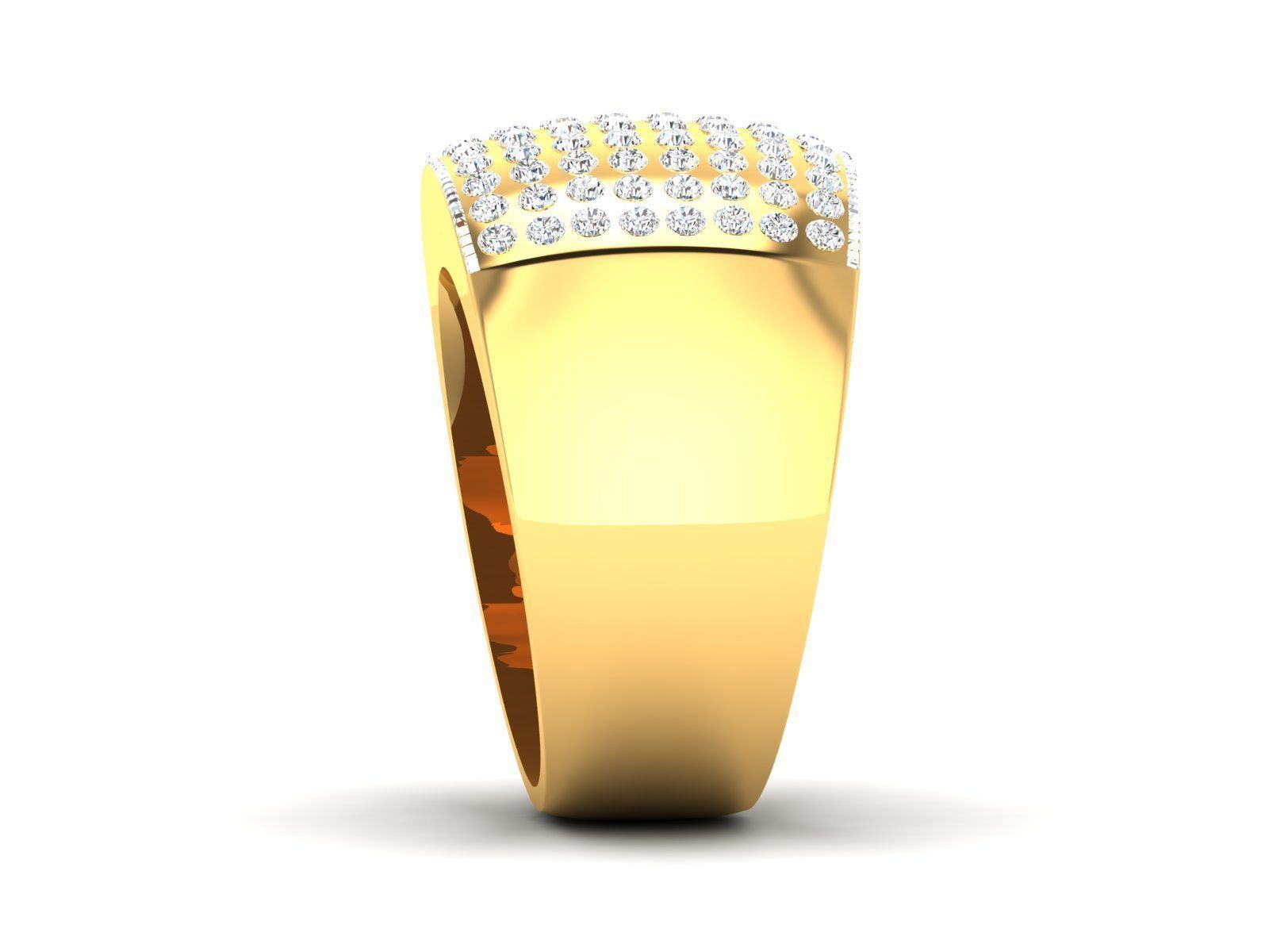 Band Ring  3D print model_4