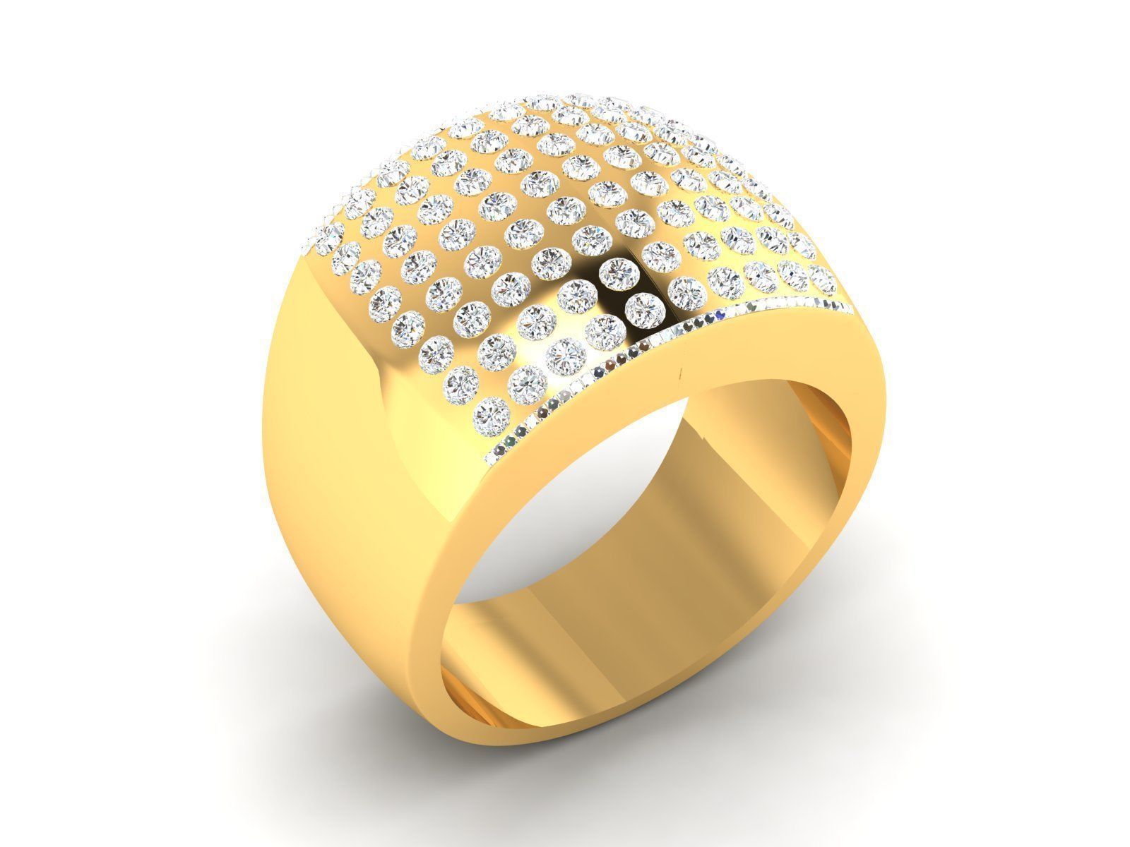 Band Ring  3D print model_2