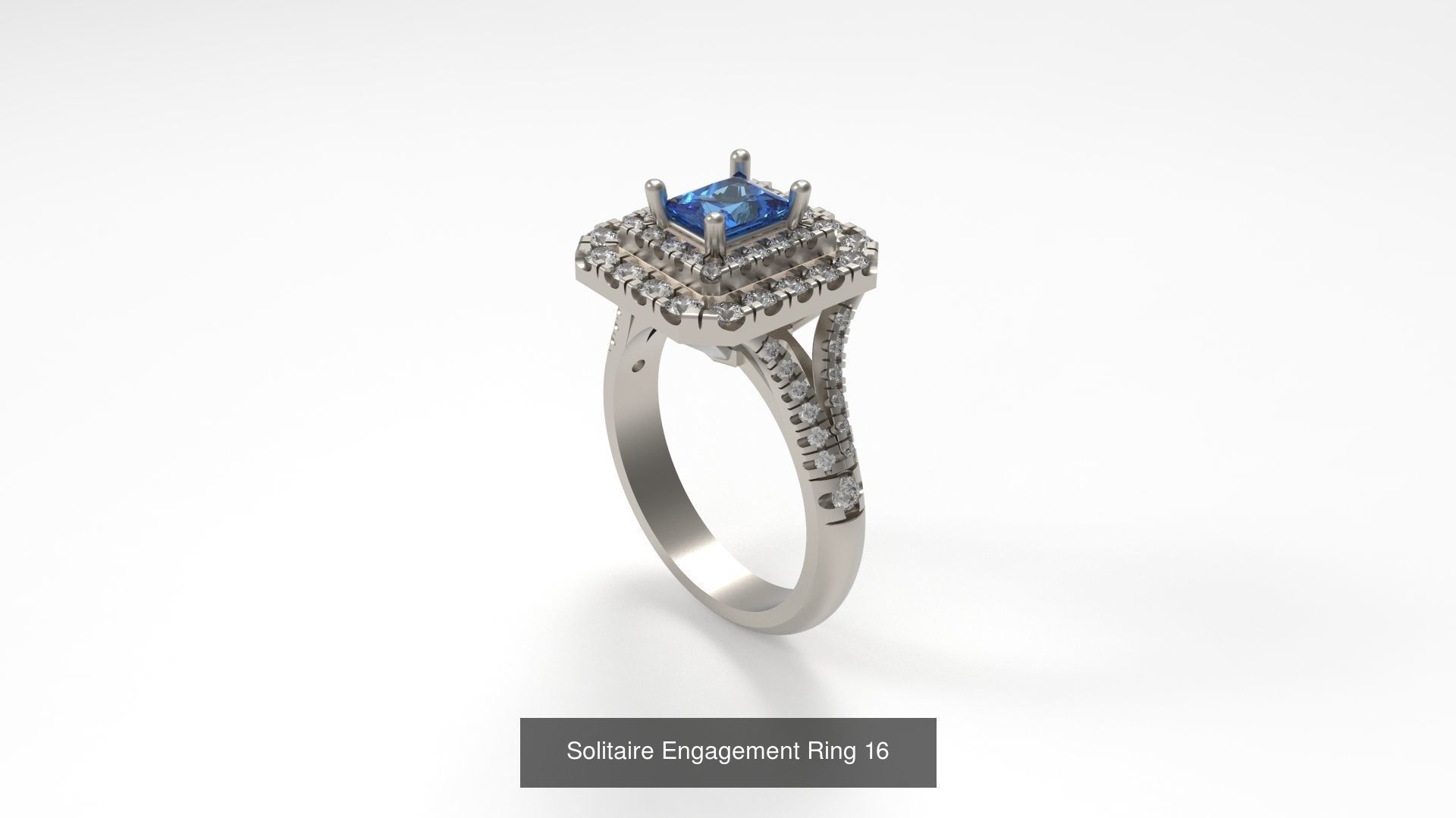 100 Woman Rings Package 03 3D Model Collection_172