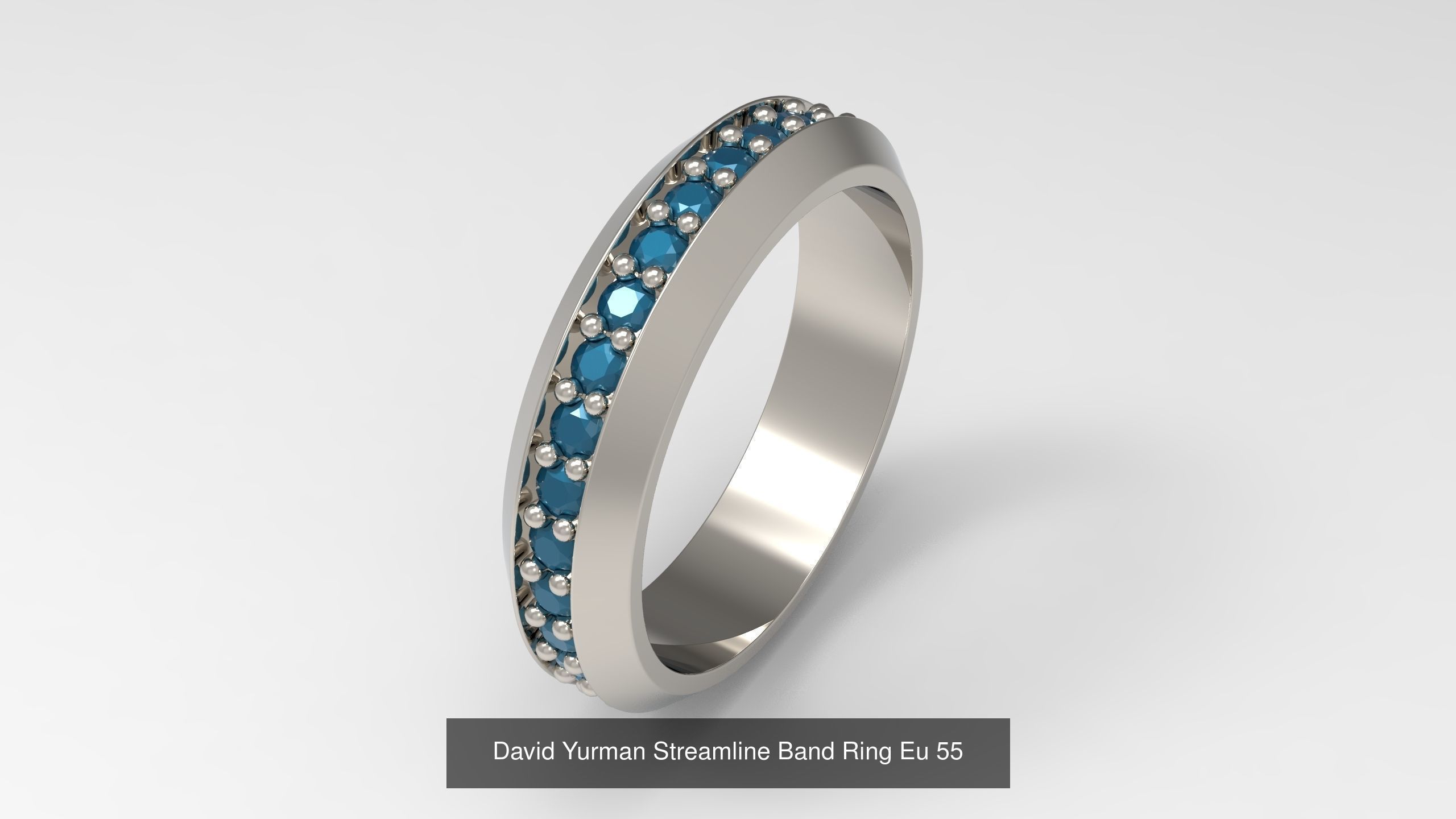 100 Woman Rings Package 03 3D Model Collection_138