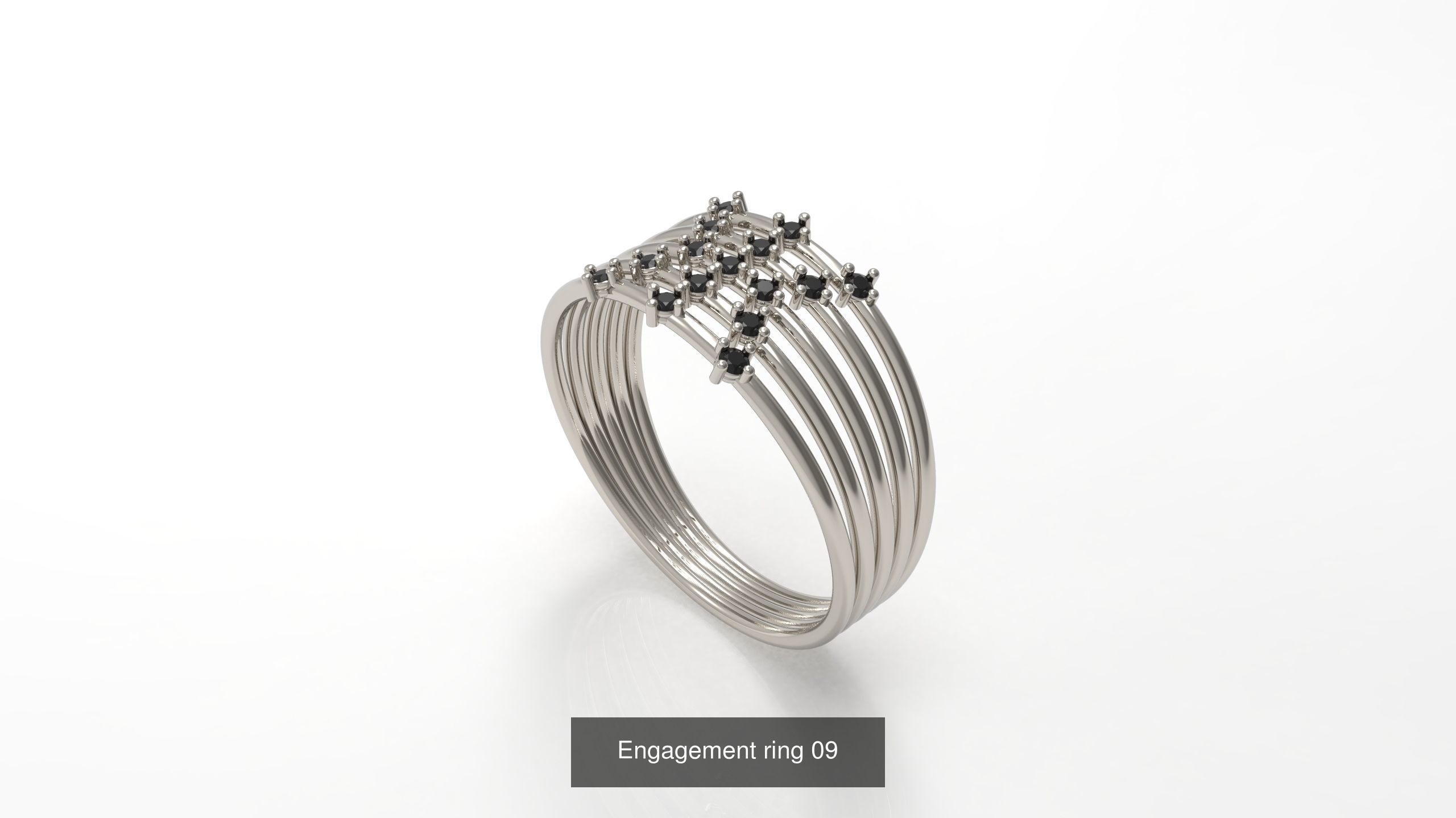 100 Woman Rings Package 03 3D Model Collection_152