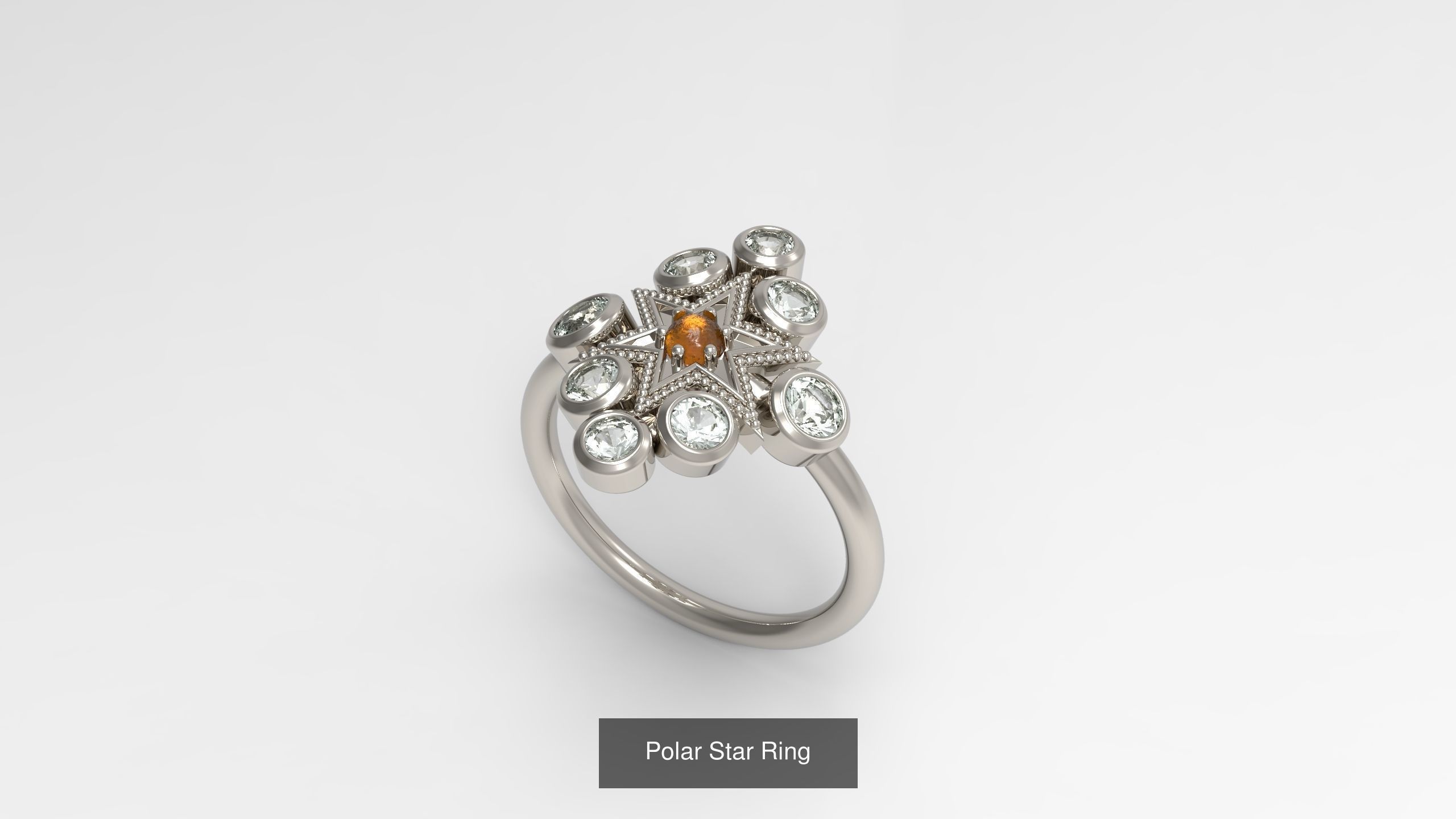 100 Woman Rings Package 03 3D Model Collection_167