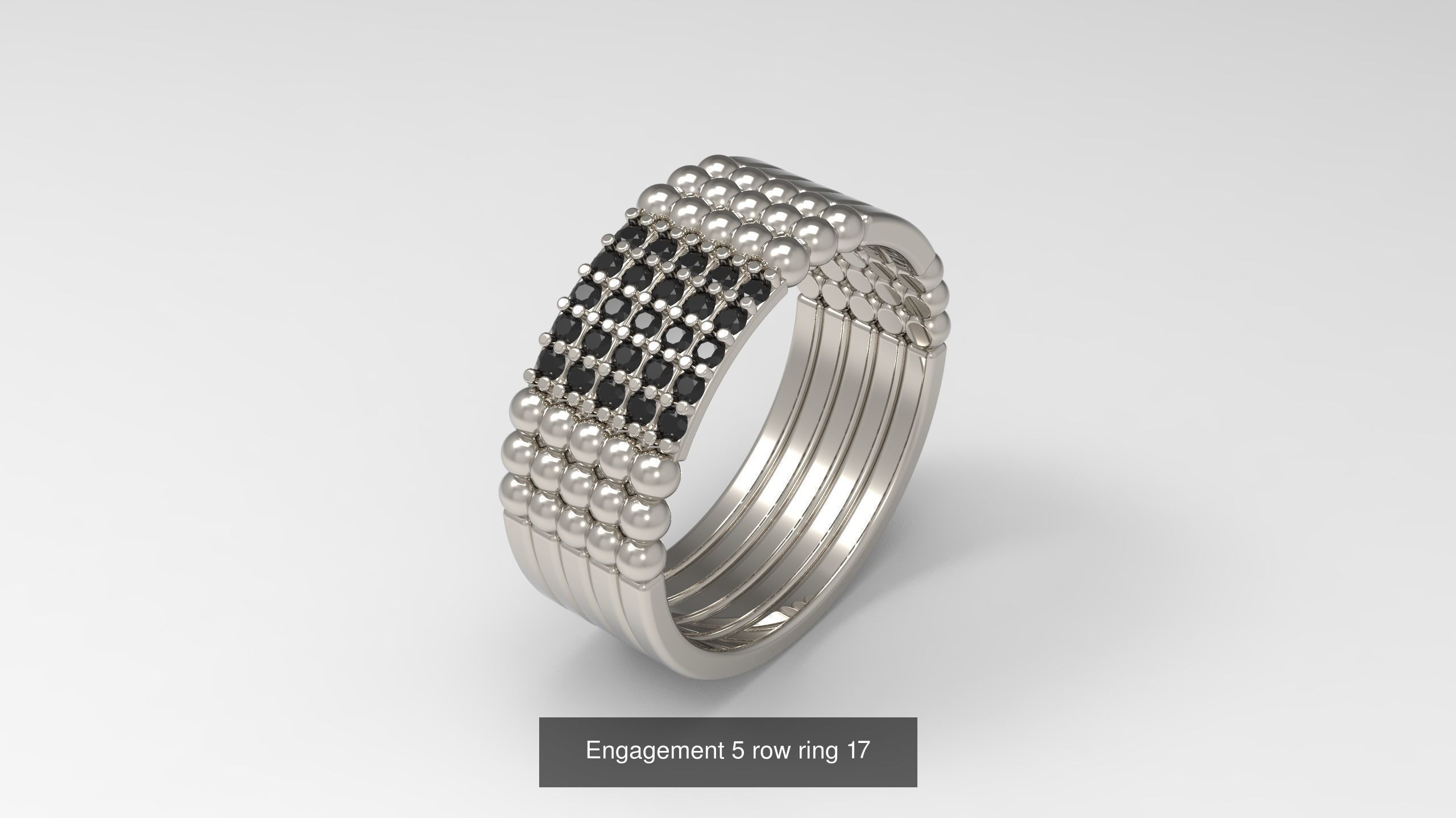 100 Woman Rings Package 03 3D Model Collection_159