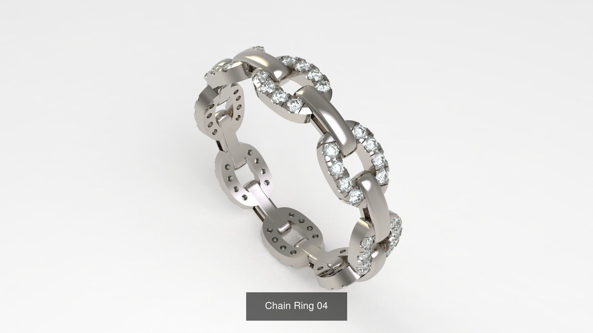 100 Woman Rings Package 03 3D Model Collection_179