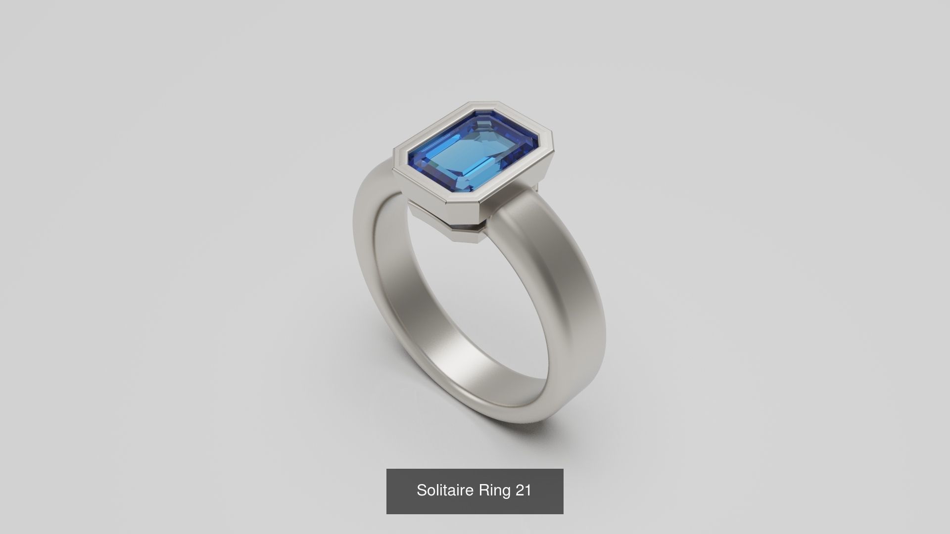 100 Woman Rings Package 03 3D Model Collection_190