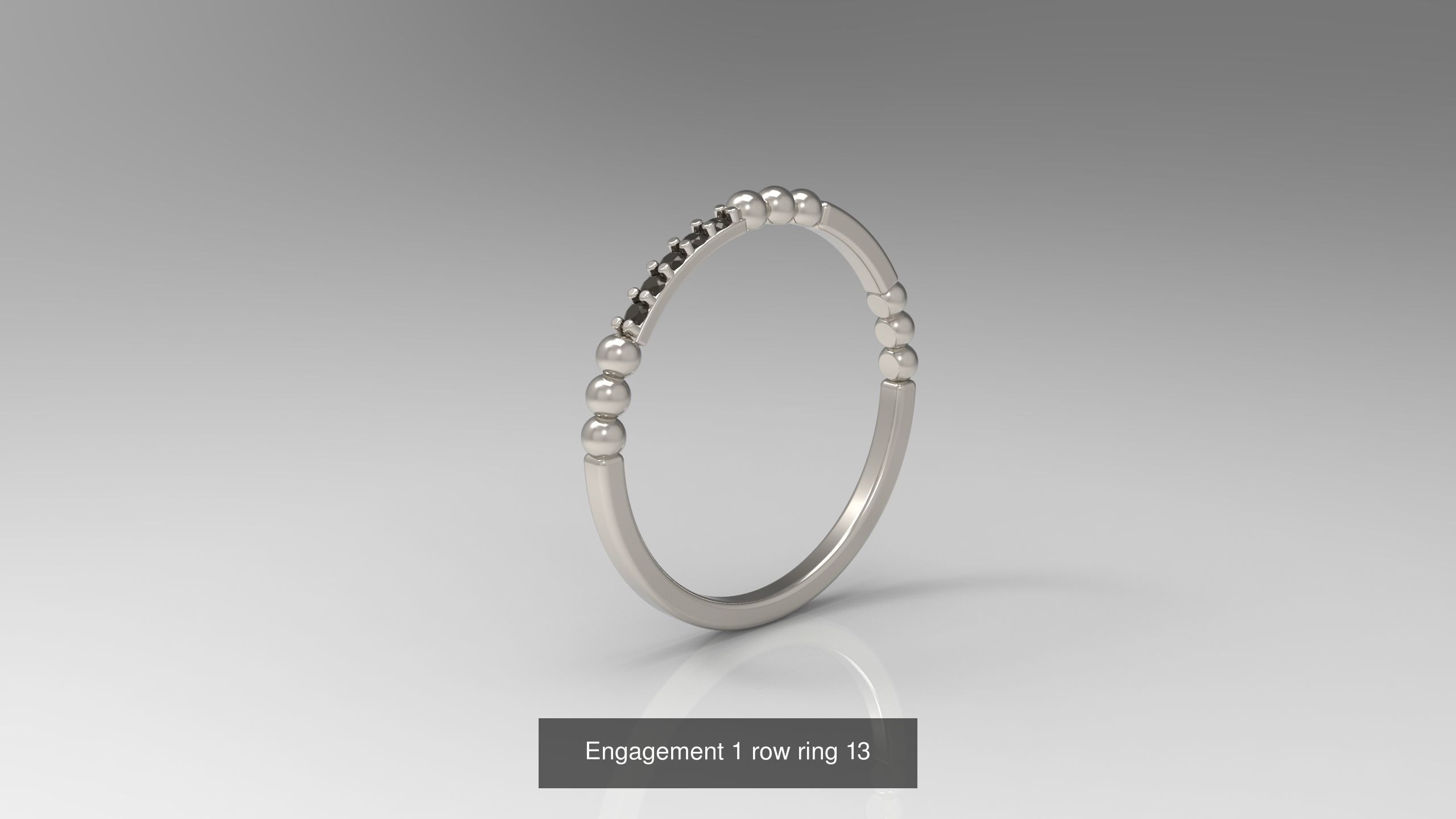 100 Woman Rings Package 03 3D Model Collection_155