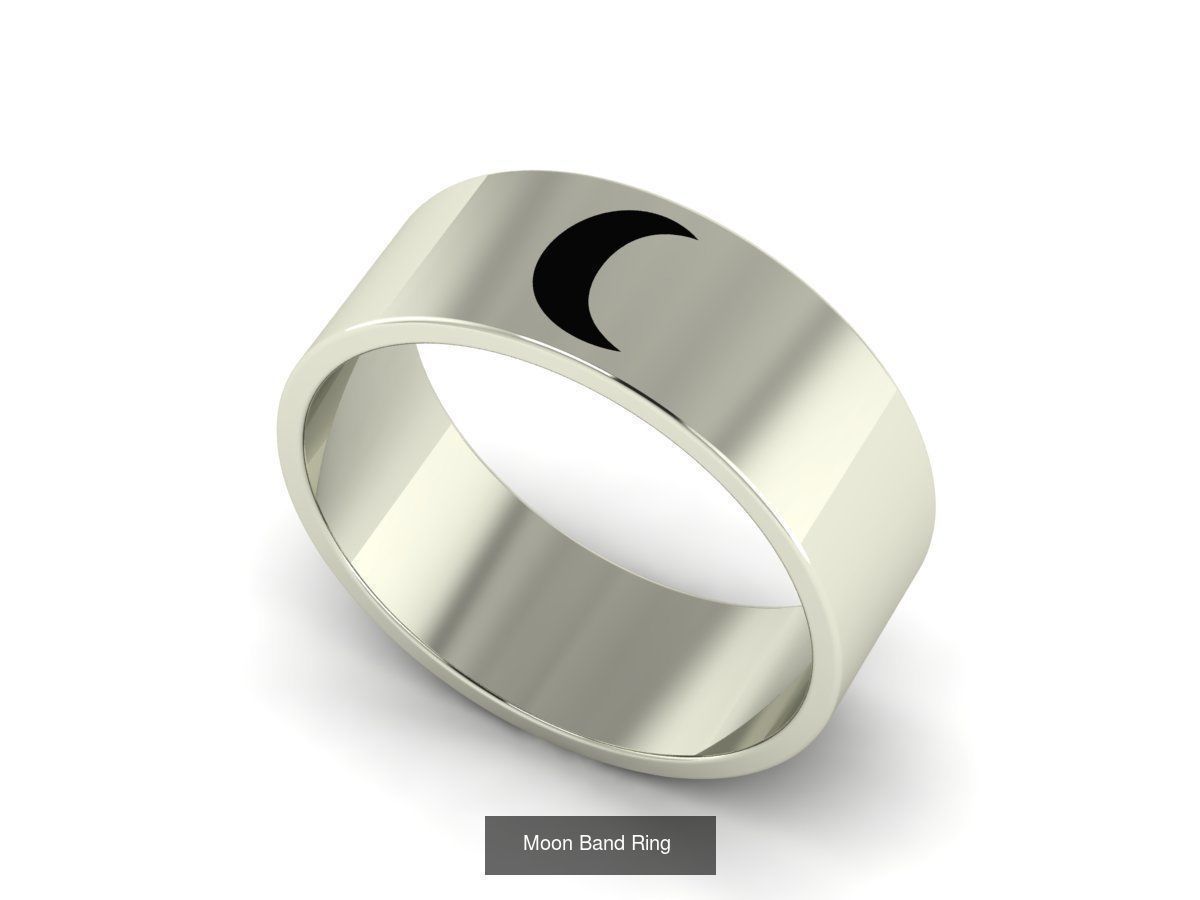 100 Woman Rings Package 03 3D Model Collection_104