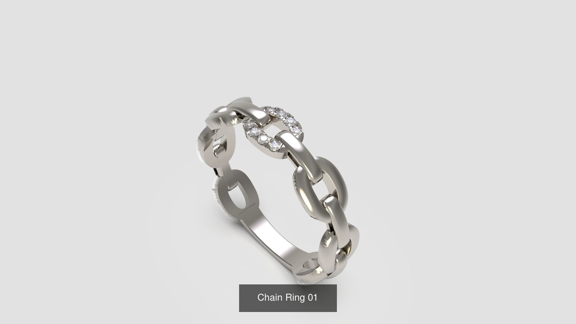 100 Woman Rings Package 03 3D Model Collection_175
