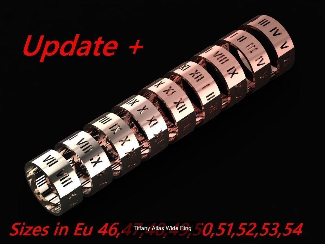 100 Woman Rings Package 03 3D Model Collection_102