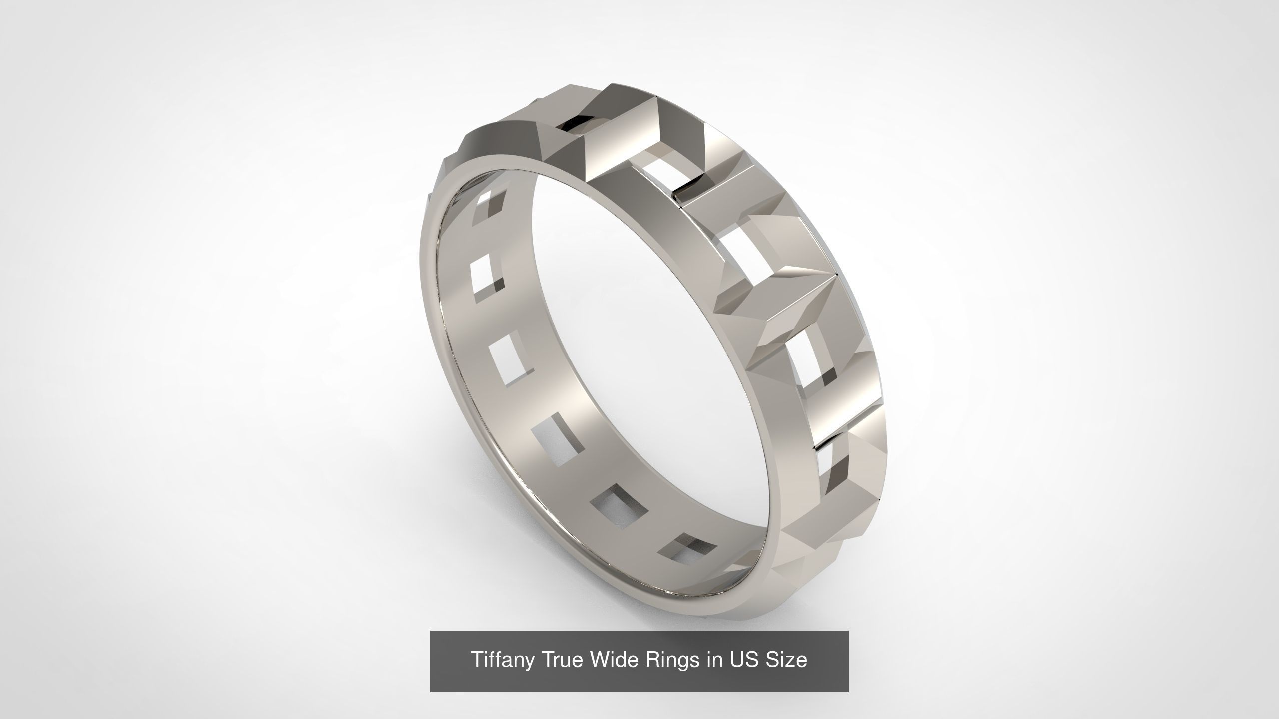 100 Woman Rings Package 03 3D Model Collection_135