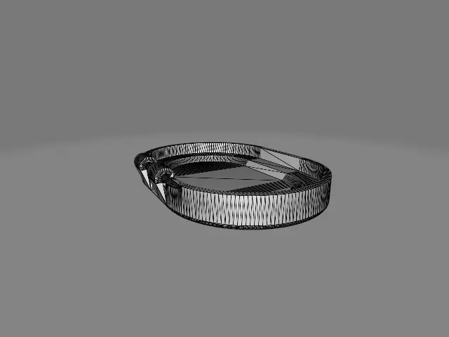 6x4 cm rounded photo locket filament hinge 3D print model_0