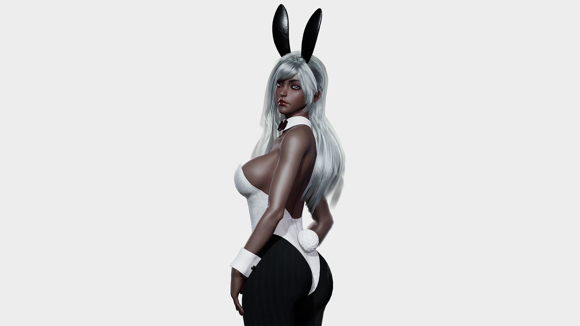 Bunny Girl - Game Ready Low-poly 3D model_15