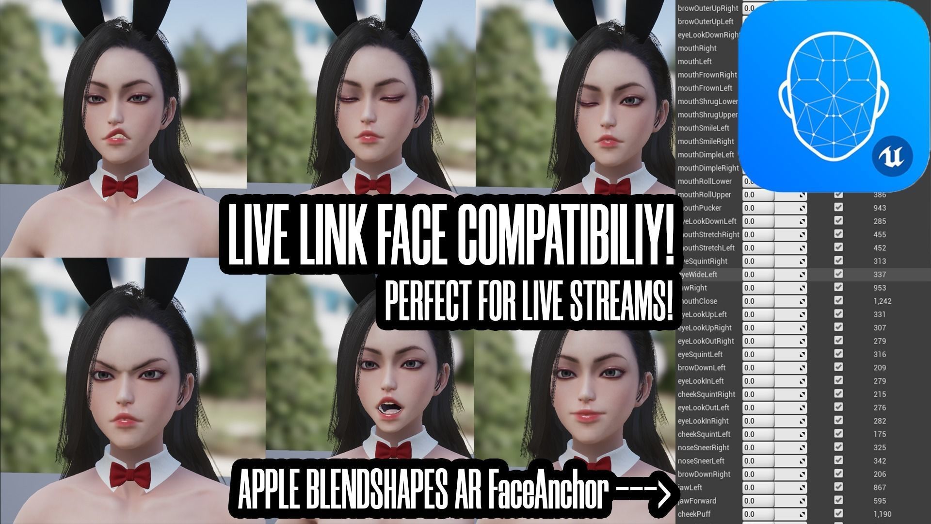 Bunny Girl - Game Ready Low-poly 3D model_7