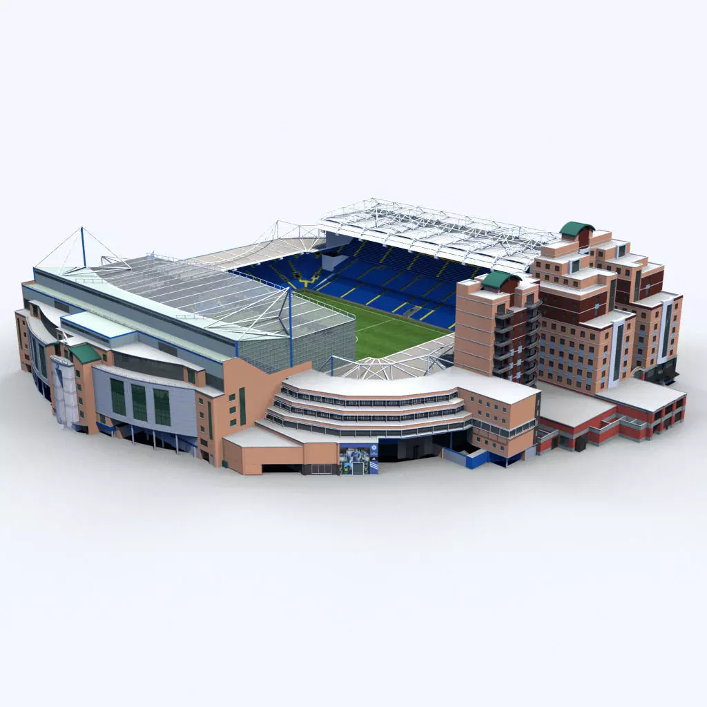 Stamford Bridge Stadium 3D model_0