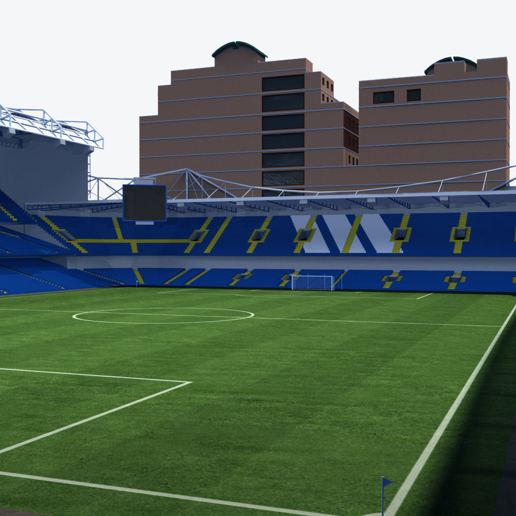 Stamford Bridge Stadium 3D model_9