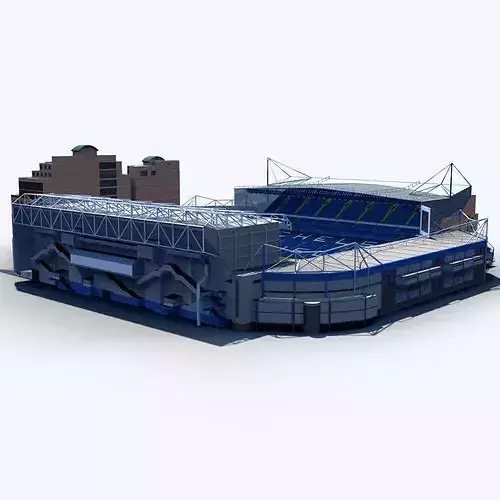 Stamford Bridge Stadium 3D model 4