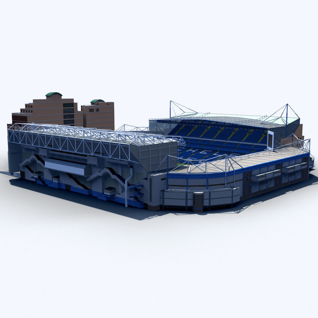 Stamford Bridge Stadium 3D model_3