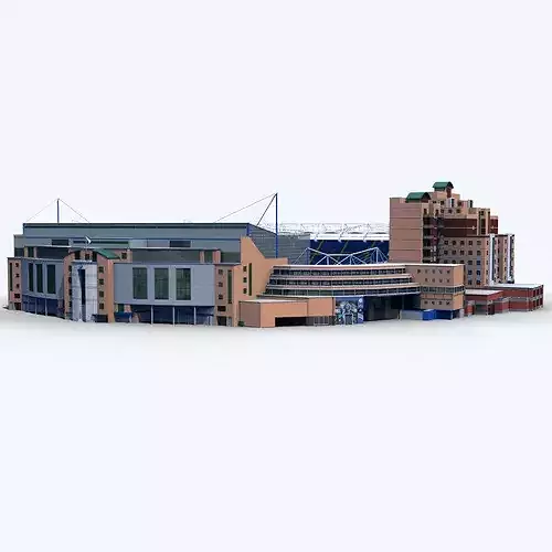 Stamford Bridge Stadium 3D model 2