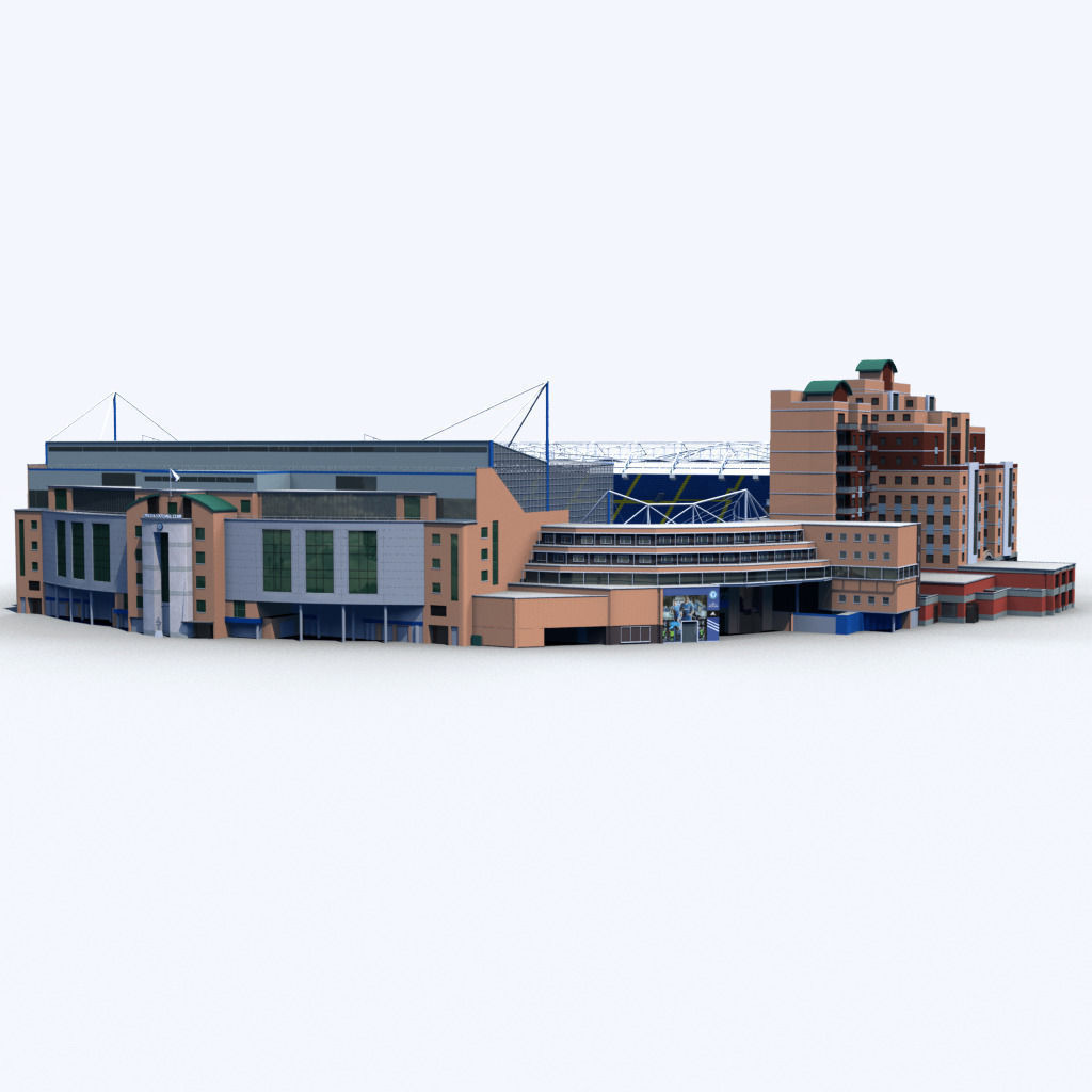 Stamford Bridge Stadium 3D model_1