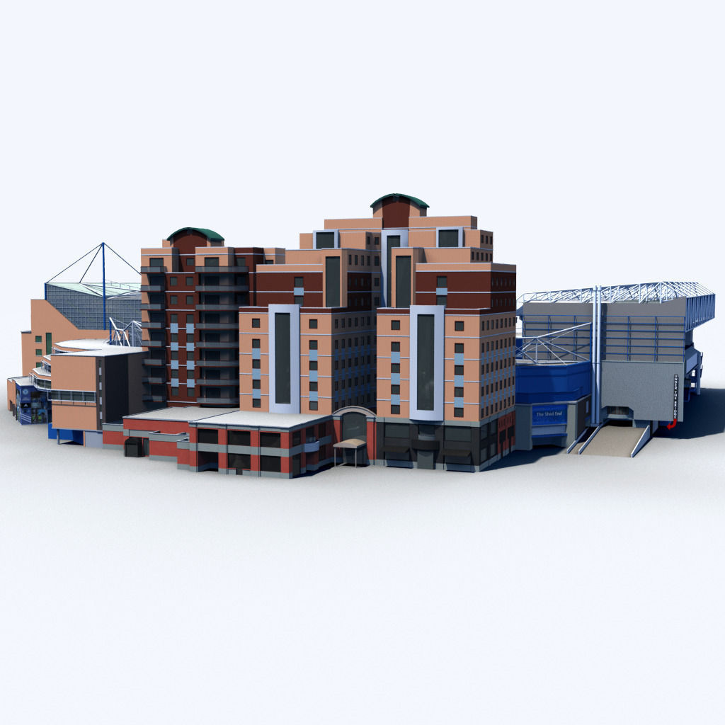 Stamford Bridge Stadium 3D model_2