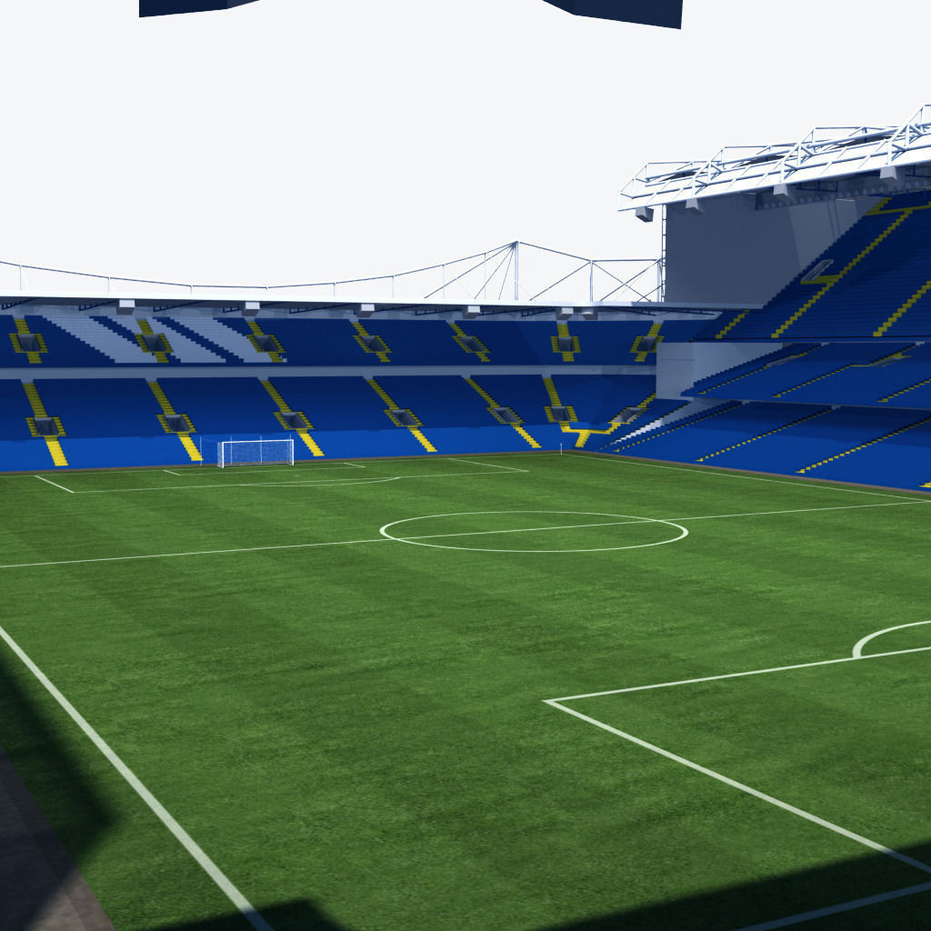 Stamford Bridge Stadium 3D model_6