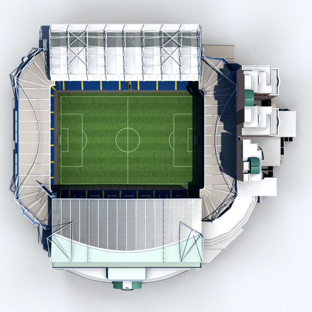 Stamford Bridge Stadium 3D model_7