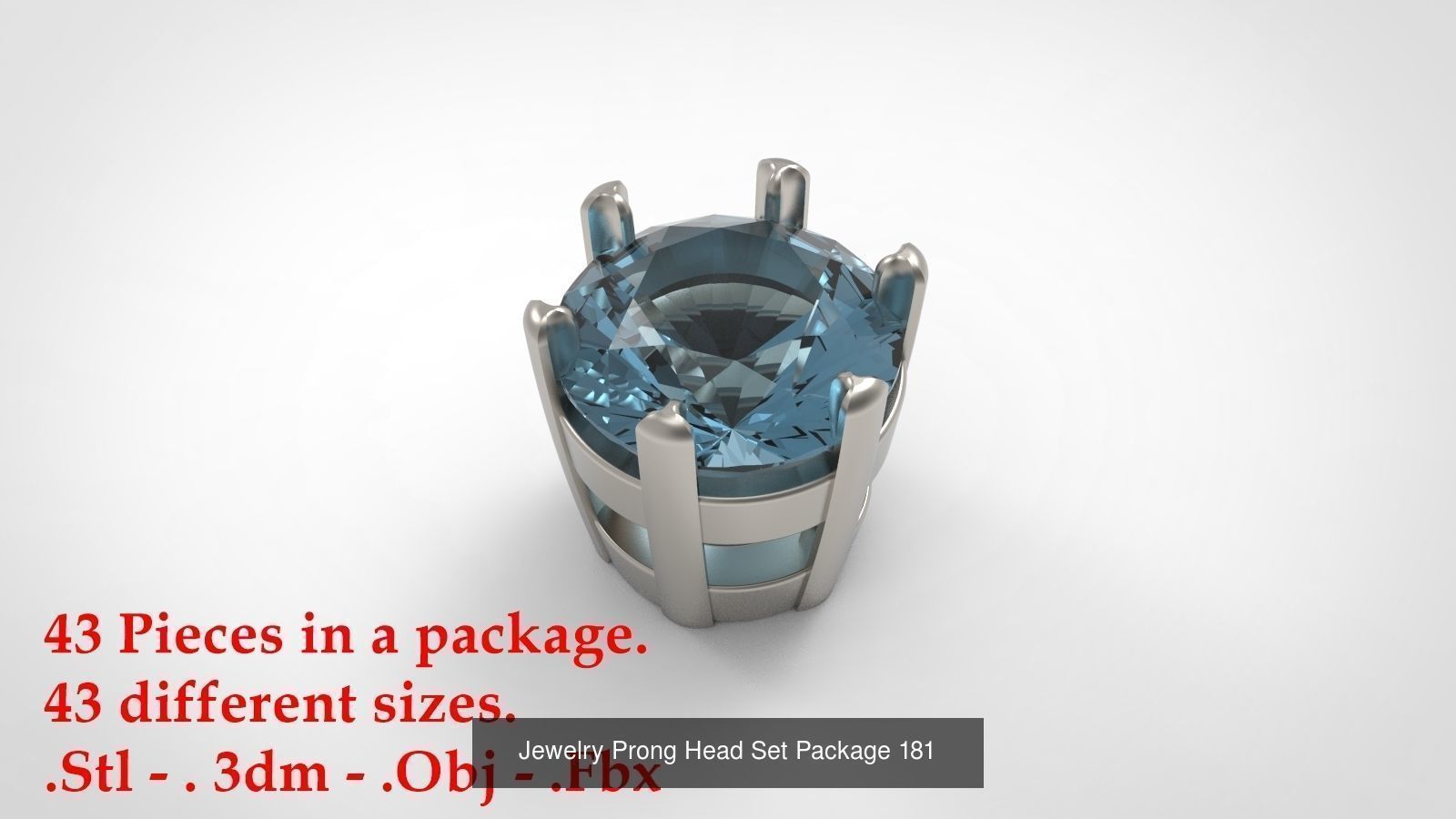 Huge Jewellry Heads Prongs Package 10000 piece 3D Model Collection_190